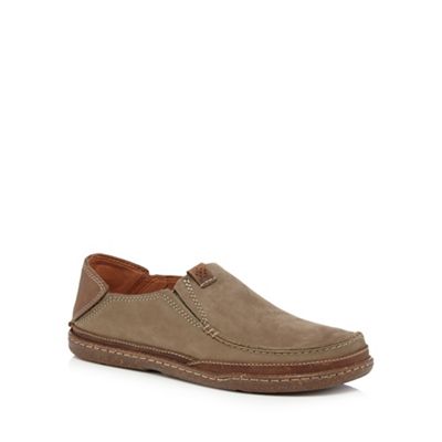 Clarks Big and tallolive 'trapell pace' casual suede shoes